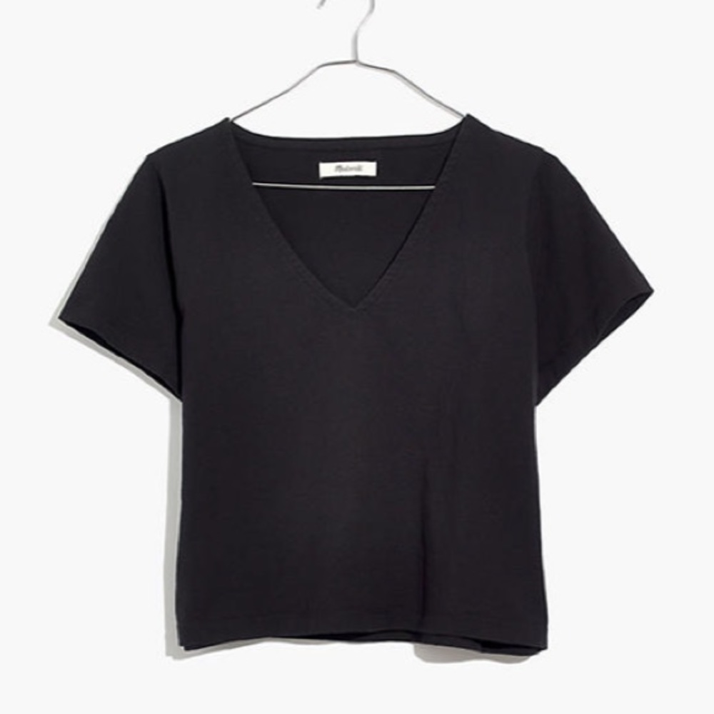 Madewell vneck boxy top